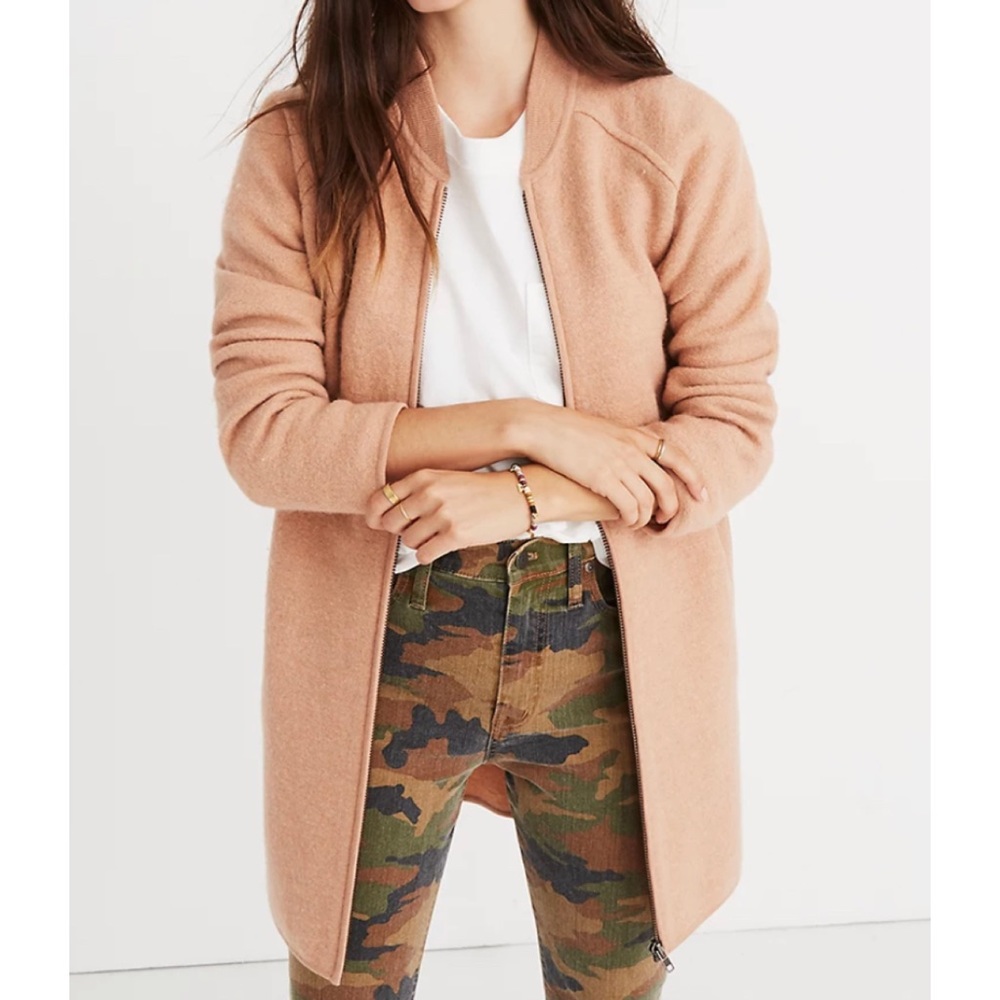 Madewell bomber sweater jacket